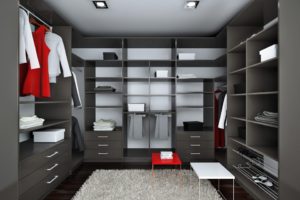 mueble_armario_vestidor_3_paredes_estantes_cajones_barras_zapateros_antracita