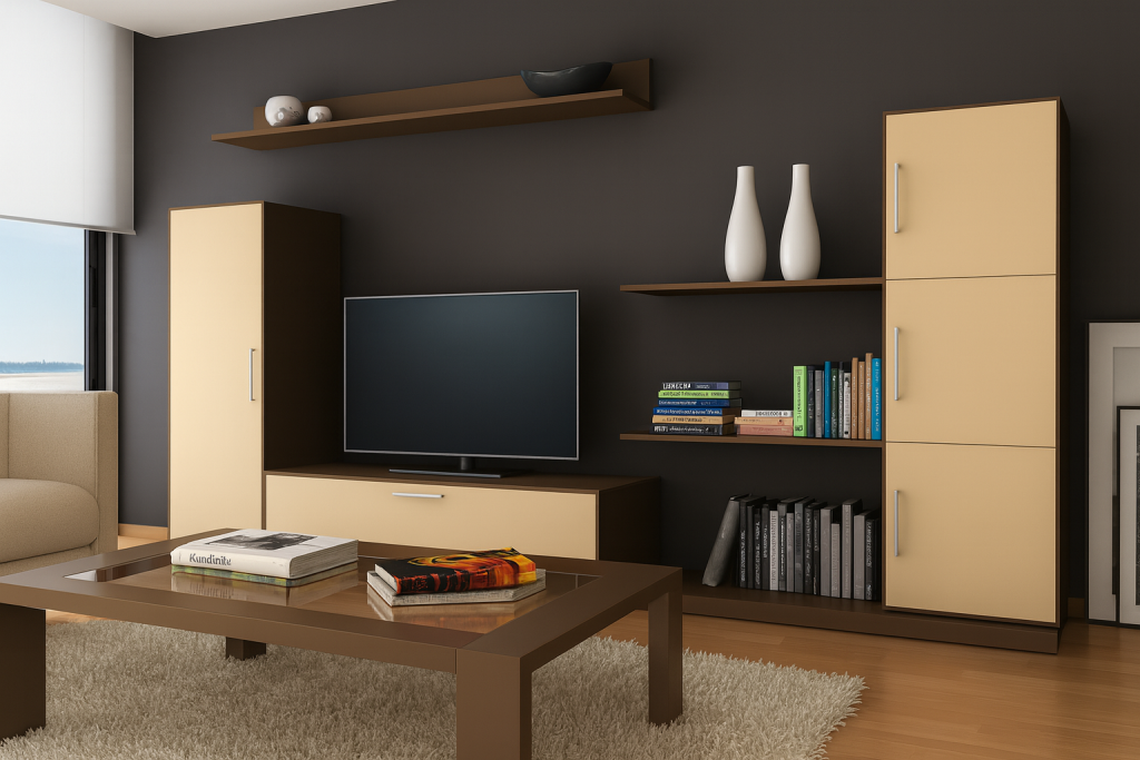 almacenamiento en el salón